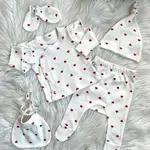 50334 Dewberry Newborn Unisex Baby Hospital Discharge Set-WHITE