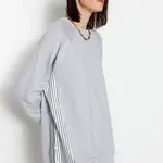 Trendyol Grey Oversize Woven Piece Knitted Tunic