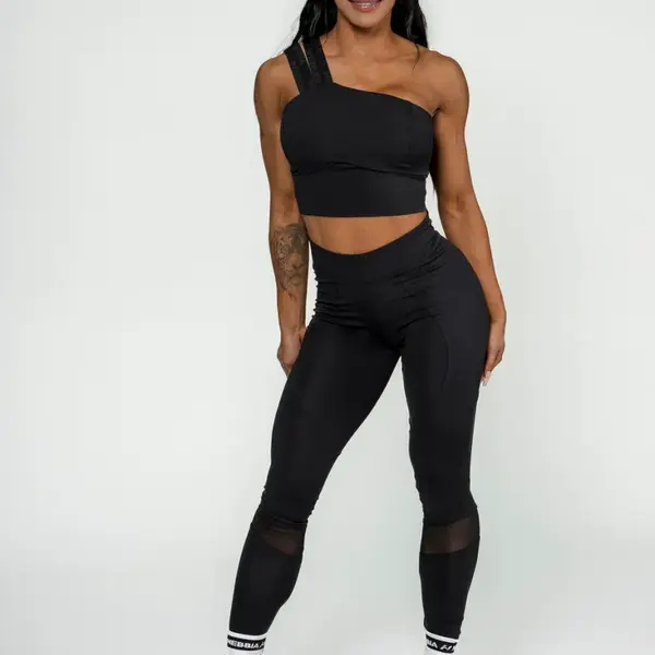 NEBBIA Women's High Support Sports Bra INTENSE Asymmetric XS