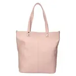 Dámská kožená kabelka Italia Elena - světle růžová