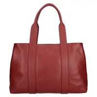 Dámská kožená kabelka Italia Marlen - tmavě červená