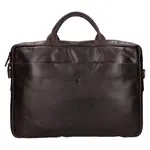 Kožená taška na notebook Greenwood Amos - tmavě hnědá