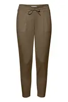 ICHI Plisované nohavice 'Kate'  olivová