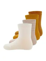 EWERS Ponožky  svetlobéžová / béžová melírovaná / zlatá žltá / šafránová
