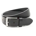 Čierna kožený pánsky opasok Lerros Bud