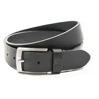 Čierna kožený pánsky opasok Lerros Bud