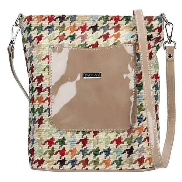 Dámska crossbody kabelka Facebag Ornela - béžová