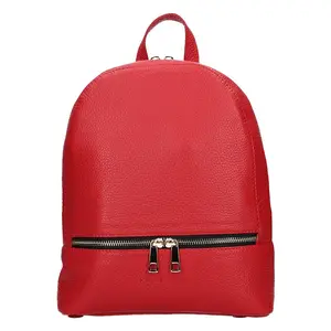 Dámsky kožený batoh Facebag Paloma - červená