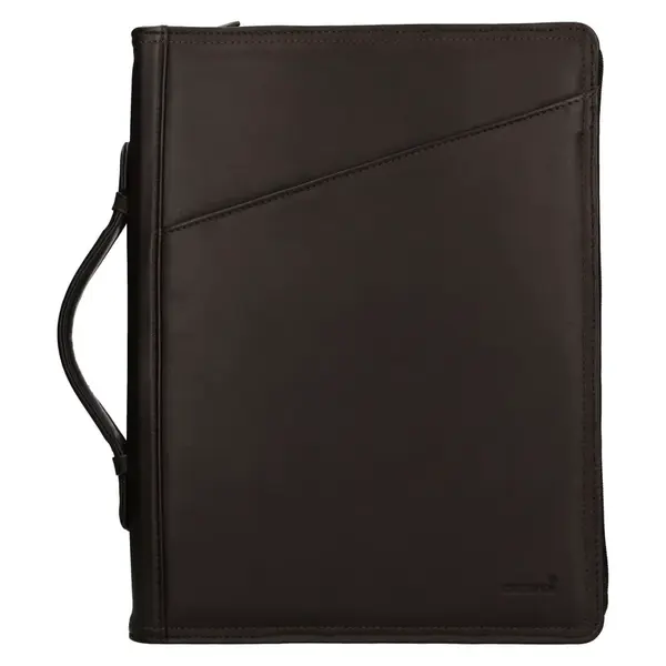 Kožená pánska spisovka Katana George - tmavo hnedá