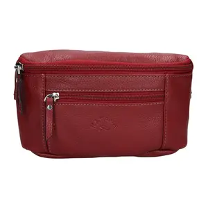 Pánská kožená ľadvinka Katana Kamme - červená