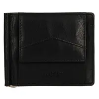 Pánska kožená dolarovka Lagen Picard - čierna