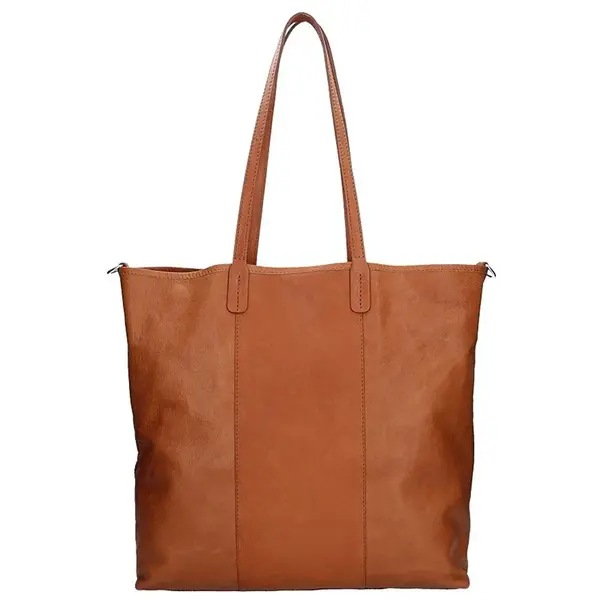 Dámska kožená kabelka Facebag Gwen - hnedá