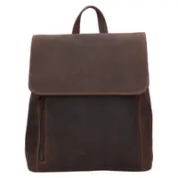 Dámsky kožený batoh Greenwood Anet - tmavo hnedá