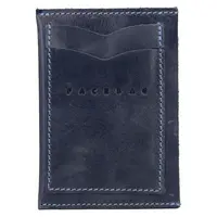 Kožený obal na karty Facebag Leon - modrá