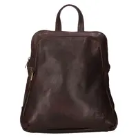 Kožený dámský batoh SendiDesign Tinna - hnedá