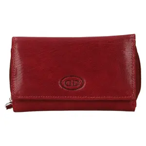Dámská kožená peněženka DD Anekta Debra - tmavě červená