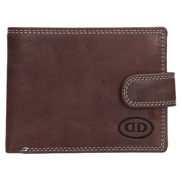 Pánská kožená peněženka DD Anekta Petr - hnědá
