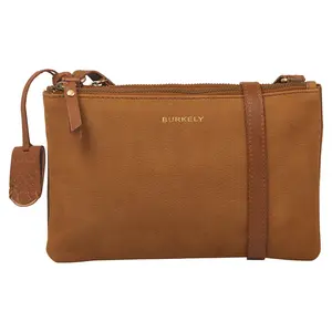 Dámská crossbody kožená kabelka Burkely Laura - koňak