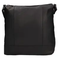 Dámska kožená crossbody kabelka Justified Magda - čierna