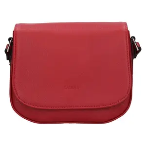 Kožená dámska crosbody kabelka Katana Alix - červená