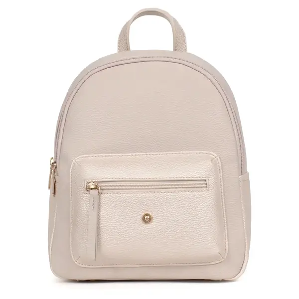 Elegantný dámsky batoh Hexagon Elvyna - šedo-zlatá