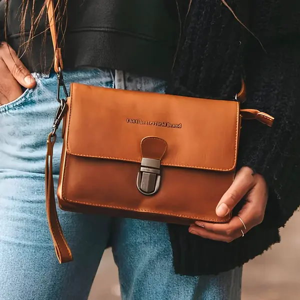 Dámska kožená crossbody kabelka The Chesterfield Brand Nina - koňak