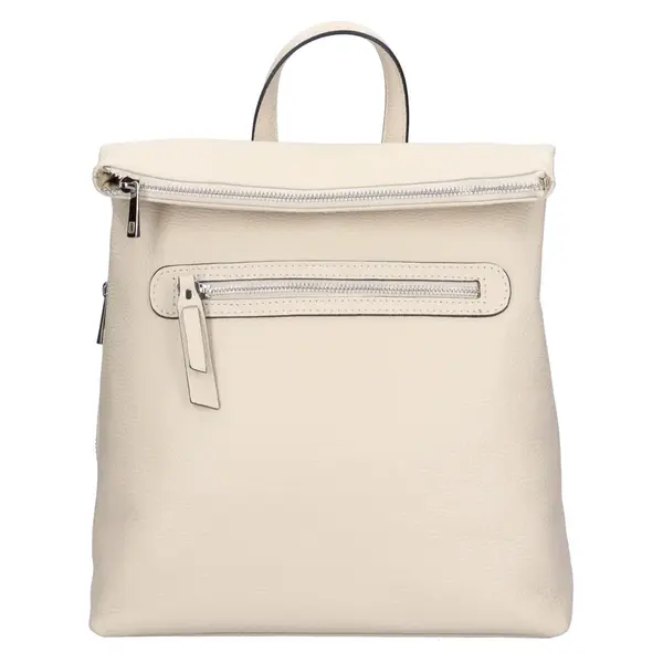 Dámsky kožený batoh Italia Korra - krémová