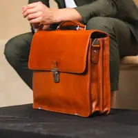 Pánska kožená aktovka The Chesterfield Brand Salvator - koňak