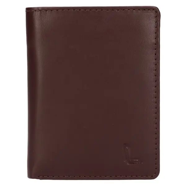 Menší pánská kožená peněženka Lagen Peridot - hnědá