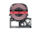 Epson LK-3RBP, SC9RW, C53S653001, 9mm x 9m, černý tisk / červený podklad, kompatibilní páska