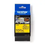 Brother FLE-6511 Pro Tape, 21mm x 45mm, černý tisk/žlutý podklad, 72ks, originální páska