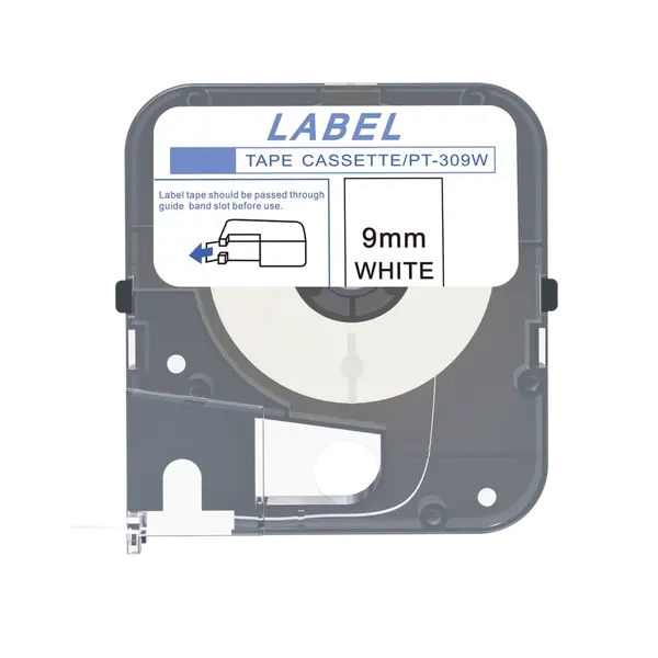 Max LM-309W, 9mm x 8m, bílá kompatibilní páska