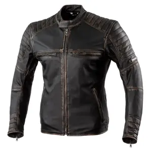 Kožená moto bunda Rebelhorn Hunter Pro CE Vintage Black XS