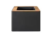 Samozavlažovací květináč WOODGREEN, více variant - Hobby Flower Barva: černá/přírodní dřevo