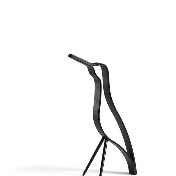 Dekorace pták Woody 18cm, černý dub - COOEE