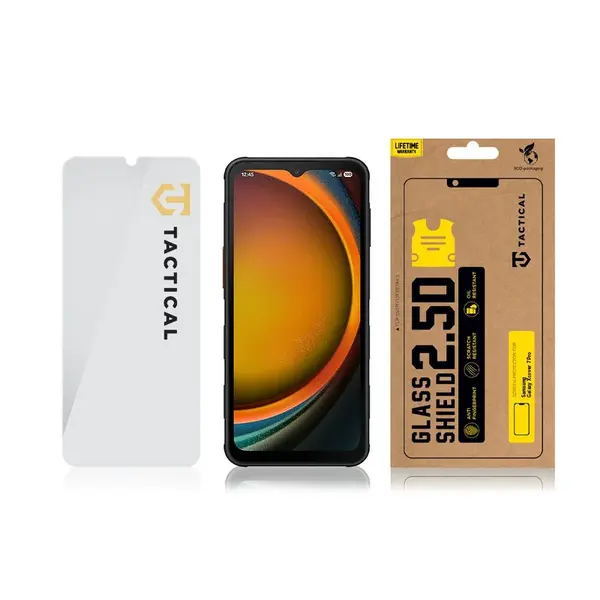 Tvrzené sklo Tactical Glass Shield 2.5D pro Samsung Galaxy Xcover 7 Pro, transparentní