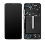 LCD display + dotyková deska + přední kryt pro Samsung Galaxy S21 FE, graphite