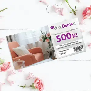 Dárkový poukaz papírový v obálce v hodnotě 500 Kč