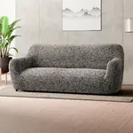 Bielastické potahy GLORIA hnědá trojkřeslo (š. 170 - 220 cm)