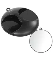 Kruhové zrcadlo Original Best Buy Luna 28 cm - černé (013084102) + dárek zdarma