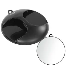 Kruhové zrcadlo Original Best Buy Luna 28 cm - černé (013084102) + dárek zdarma