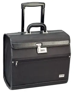 Kadeřnický kufřík s teleskopickou rukojetí Sibel Pilotrol - černý (0150651) + dárek zdarma