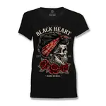 Dámské triko BLACK HEART Pin Up Skull černá XL