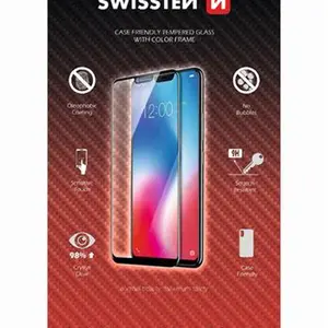 Tvrzené sklo Swissten Full Glue, Color Frame, Case Friendly pro Xiaomi Redmi Note 8T, černá