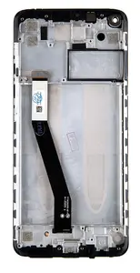 LCD + dotyk + přední kryt pro Xiaomi Redmi Note 9, black