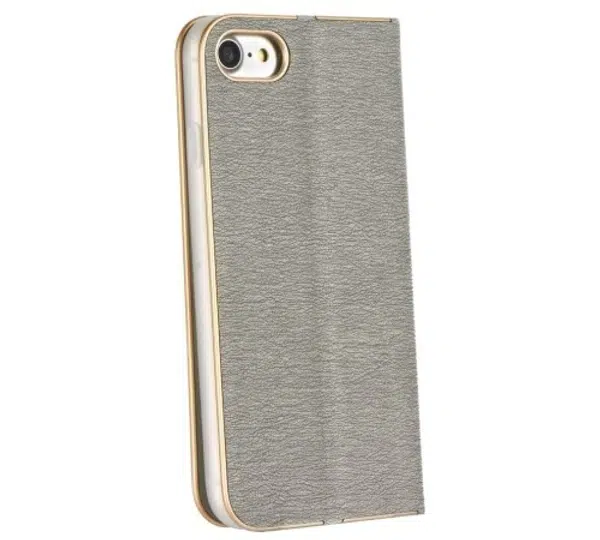 Flipové pouzdro Forcell Luna Book pro Samsung Galaxy S20 FE, S20 FE 5G, stříbrná