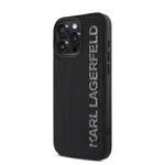 Zadní kryt Karl Lagerfeld 3D Rubber Glitter Logo Karl pro Apple iPhone 15 Pro, černá