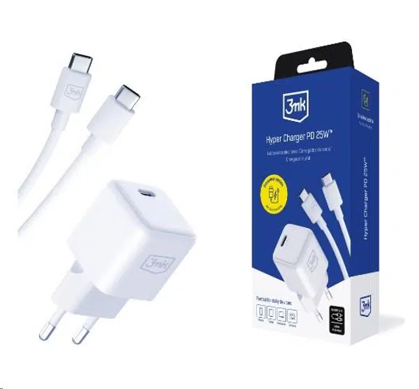 3mk Hyper Charger PD 25W adaptér + kabel USB-C