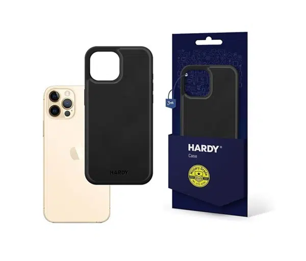 Zadní kryt 3mk HARDY Apple Silky Leather MagCase pro Apple iPhone 12 pro Max, černá