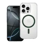 Zadní kryt Drop Glue Colorful Ring Mag Cover compatible with MagSafe pro Apple iPhone 16 Pro, tmavě zelená